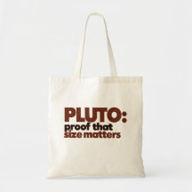 Pluto: Proof that Size Matters Canvas Bags