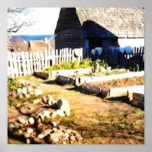 Plymouth Plantation in  Plymouth Massachusetts Posters