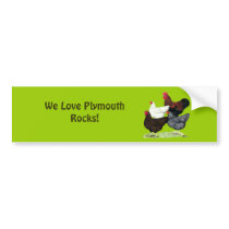 Plymouth Rock Quartet Bumper Sticker