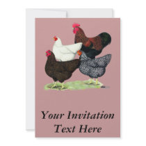 Plymouth Rock Quartet Personalized Invite