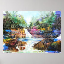 PMACarlson Buttermilk Falls III  Poster