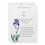 PMACarlson  Elegant Iris Wedding Invitation