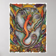 PMACarlson Fire Salamander Poster