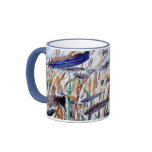 PMACarlson  Turquoise Feathers Mug