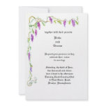 PMACarlson Wisteria Wedding Invitation