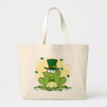 png_4678-Safe-Happy-Irish FROGGY FROG Clovers Tote Bag