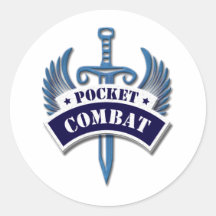 Pocket Combat Round Stickers