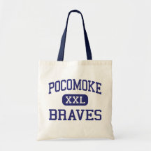 Pocomoke Braves Middle Pocomoke City Bags