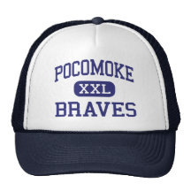 Pocomoke Braves Middle Pocomoke City Hats