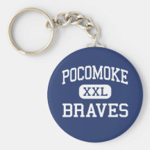Pocomoke Braves Middle Pocomoke City Keychain