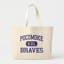 Pocomoke Braves Middle Pocomoke City Tote Bag