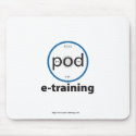 pod-e-training logo-branded mouse pad mousepads