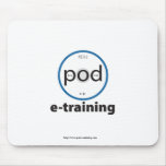 pod-e-training logo-branded mouse pad mousepads