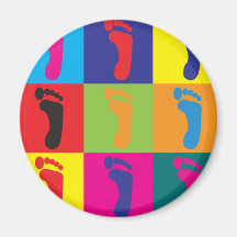 Podiatry Pop Art Fridge Magnet