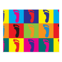 Podiatry Pop Art Postcards