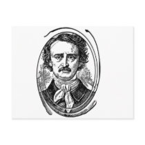 Poe 2~~~Edgar Allen Poe~~~~Altered Art Postcard