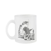 Poe Nevermore Raven Skull & Book Coffee Mug