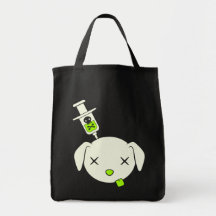 Poe the Goodbye Puppy Logo Canvas Bags