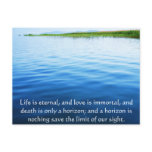 Poem About Death -  Inspirational Grieving Quote postcards