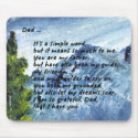 Poem for Dad mousepads