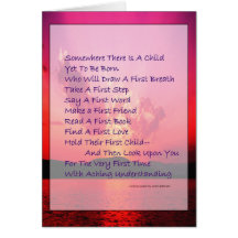 Poem for New Parents Greeting Card