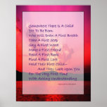 Poem For Prospective Parents Poster posters