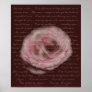 Poem "My name is love" Floral Print