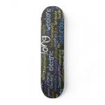 Poem Wordle Dark Skateboard