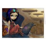 "Poe's Flight" Greeting Card