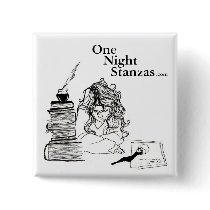 Poetgirl pin, square buttons