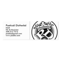 Poeticali Distherbd, MCR Card Business Card