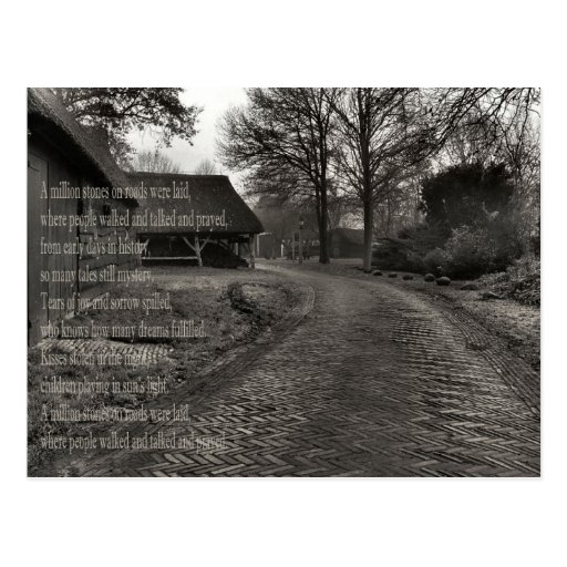 Poetry - A Million Stones Postcard