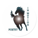 POETRY IN MOTION - HORSE DESIGN stickers