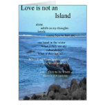 poetry- love is not island card