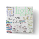 Poetry Mosaic Wordle Pin