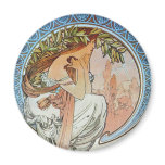 Poetry, Mucha Fridge Magnet