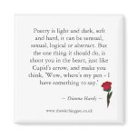 Poetry Quote (Cupid's Arrow) - Fridge Magnet