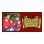 Poinsettia Banner photo cards