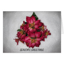 POINSETTIA CHRISTMAS CARD