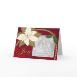Poinsettia Christmas Card Template