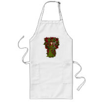 Poinsettia Christmas Faery Apron