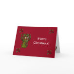 Poinsettia Christmas Faery Card