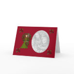 Poinsettia Christmas Faery Photo Card