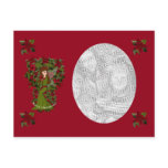 Poinsettia Christmas Fairy Photo Postcard