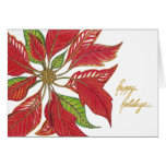 Poinsettia Holiday Card