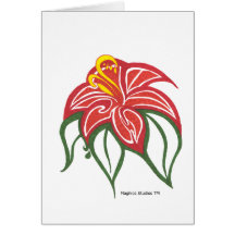 Poinsettia Yule Card