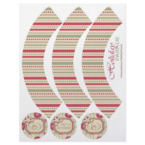 Poinsettias Cupcake Wrapper B2 Flyers