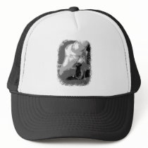Pointe Shoes Dancer Black and white Mesh Hat