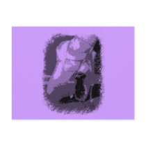 Pointe Shoes Dancer Black and white Postcard