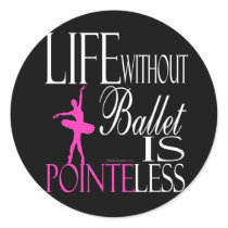 Pointeless Round Stickers